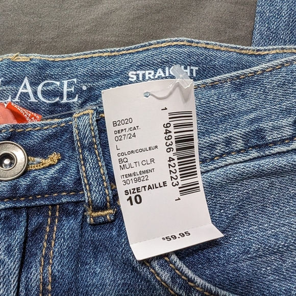 NWT The children's place boy straight leg blue jeans size 10 - Picture 3 of 7
